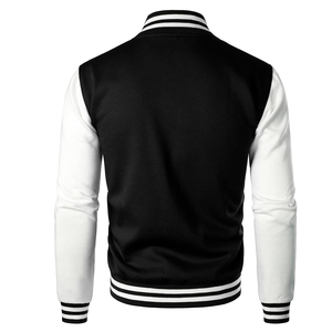 Premium 100% Cotton Canvas <b>Winter</b> <b>Quilted</b> Letterman Bomber Jacket Inspired by Timeless Collegiate Style - Product Image 4