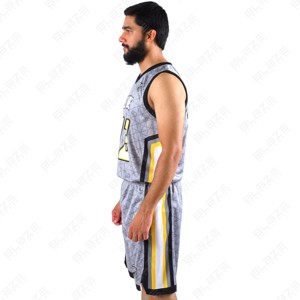 Ensemble de maillots de basket-ball unisexe, adultes et enfants, gilet à séchage rapide de haute qualité, logo personnalisé, impression numérique XL grande taille - Product Image 4