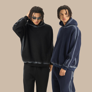 Sudadera con Capucha de Algodón Grueso de Lujo, 100% Algodón, con Logotipo Personalizado, Cálida, para Hombre - Product Image 2