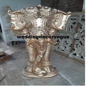 Elegante estatua de León de fibra de vidrio antigua para boda Entrada de bienvenida y decoración de eventos indios Decoraciones de boda de León de fibra - Product Image 3