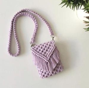 กระเป๋าสะพายไหล่ใส่โทรศัพท์ทำมือลายตัวอักษรสี่เหลี่ยมจัตุรัสแฟชั่นอินเดียทำมือสำหรับสาวๆตอนเย็น - Product Image 2