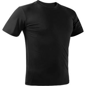 T-shirt surdimensionné en matière personnalisée 240GSM, tricoté uni, séchage rapide, respirant, épaules tombantes, streetwear, tee-shirt vierge, logo personnalisé - Product Image 1