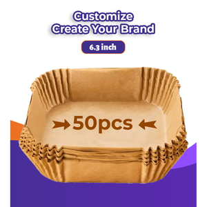 Eco-Friendly <b>Disposable</b> Non-Stick Heat Resistant Parchment Paper <b>Liners</b> Kitchen Paper for <b>Air</b> <b>Fryer</b> - Product Image 5