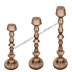 Handmade Aluminum European Style 3 Sizes Christmas Votive & <b>Pillar</b> Candle Holders Custom Print Option for Home Weddings Hotels - Product Image 2