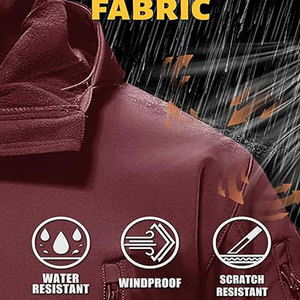 Chaqueta Softshell personalizada para hombre, chaqueta cortavientos, chaqueta Softshell impermeable para hombre - Product Image 3