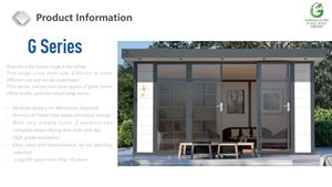 EasyGreen Série G Toutes Tailles WPC Abri de jardin, bureau, entrepôt extérieur, <span class=keywords><strong>toit</strong></span> imperméable, cadre <span class=keywords><strong>en</strong></span> aluminium mobile, verre, design moderne, long - Product Image 2