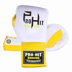 ถุงมือชกมวยสำหรับมืออาชีพของผู้ชายถุงมือหนังแท้สั่งทำ - Product Image 1