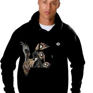 Pulls à capuche brodés pour hommes, tendance et luxueux, streetwear personnalisé, pull oversize, coton lourd, vente en gros, marque privée - Product Image 1