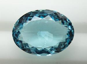 Piedra preciosa natural de Aguamarina con forma de corte ovalado facetado, piedras preciosas curativas sueltas de alta calidad a los precios al por mayor más bajos OEM - Product Image 3