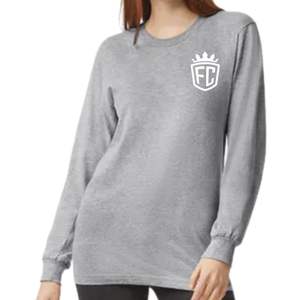 Camiseta básica de algodón de manga larga para mujer, cuello redondo, tela suave informal, cómoda para uso diario - Product Image 6