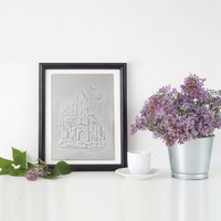 Kit de décoration artisanale DIY style Art Déco, texture béton blanc - Multifonctionnel, gain de place, décoration intérieure, cadeaux