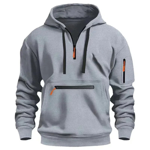 High Quality 300gsm Boxy Hoodie for <b>Men</b> Cotton Heavyweight Hoodie <b>Pullover</b> Sweatshirt Custom Logo French Terry Blank Hoodies - Product Image 2