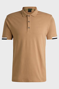 Camiseta Polo de algodón transpirable de primera calidad, camiseta Polo informal cómoda en color marrón, camiseta Polo - Product Image 4