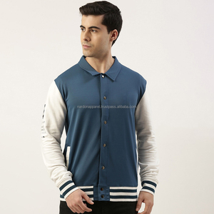 Nardon Apparel Factory Veste polaire personnalisée à col montant pour hommes Veste polaire Sherpa à fermeture éclair brodée - Product Image 3