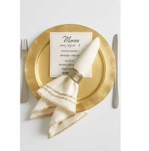 Assiettes rondes décoratives modernes en or rouille, assiettes à dîner à perles de récif pour les dîners raffinés et les locations de fêtes, de haute qualité - Product Image 4