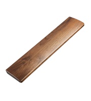 Repose-poignet en bois Clavier de jeu mécanique en bois de noyer compact Repose-poignets ergonomique 11.8 pouces/20mm d'épaisseur (petit bois de noyer