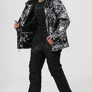 Traje de Esquí de Invierno para Hombre, Diseño Personalizado al por Mayor, Resistente al Viento, con Cremallera, Talla Grande, Color Sólido, 100% Poliéster, Precio de Fabricante - Product Image 4