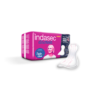 INDASEC DISCREET MAXI NIGHT B12 Toallas Desechables Blancas de Tela No Tejida Suave al Tacto, Bien Diseñadas, Anti-Fugas, para Incontinencia Femenina - Product Image 6