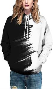 Sweats à capuche unisexes blancs 100% polyester Impression par sublimation légère Vente en gros vierge pour la saison hivernale - Product Image 4