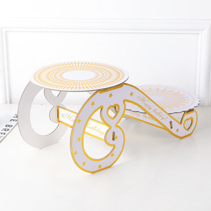 Fabricante OEM al por mayor, soporte para pasteles elegante personalizado para bodas y celebraciones, para fiestas, cumpleaños, días festivos y festivales. - Product Image 2
