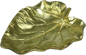 Bandejas para servir de metal con diseño de hojas más vendidas con mango de latón para artículos de cena de hotel Diseño especial disponible a bajo precio - Product Image 5