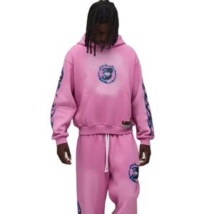 เสื้อสเวตเชิ้ตผ้าฟลีซหนานุ่ม 350gsm ทรงโอเวอร์ไซส์ ใส่ได้ทั้งชายและหญิง สำหรับฤดูหนาว  รับสั่งทำสีต่างๆ  ปักลายนูน 3 มิติ  ผ้าฝ้ายเนื้อแน่น - Product Image 1