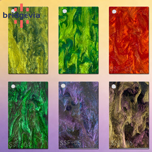 Láminas Acrílicas de Perlas Coloridas, Alto Brillo, PMMA Virgen, Grosor Personalizado para Corte Láser, Decoración de Joyería - Product Image 3