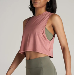 Camisetas sin Mangas para Mujer, Alta Calidad, 100% Telas Premium, Estilo Corto, con Mangas Acanaladas, Ajuste Regular - Product Image 4