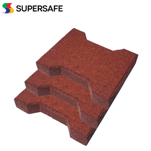 Adoquines de Goma Supersafe Dogbone de 15-50 mm de Espesor, Colores Pigmentados, Antideslizantes, Rendimiento Garantizado para Pisos - Product Image 4