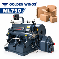 Machine de découpe et de pliage manuelle pour papier et carton ML-750, machine à plat pour la fabrication de boîtes en carton ondulé