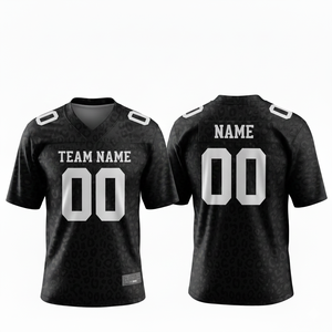 Camiseta de Fútbol Americano Sublimada Personalizada, 100% Poliéster, Transpirable, Talla Grande, Ropa Deportiva de Equipo, Antibacteriana en la Parte Delantera, Manga Corta - Product Image 3