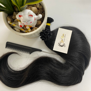 Cheveux humains vierges vietnamiens 100% Remy, super double trame, bruts, non traités, noirs, kératine lâche, vague profonde, vente en gros - Product Image 2