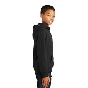 High Quality School <b>Hoodie</b> Youth 8 oz 50/50 Black Loose Fit Fleece Pullover Hoodies Large - Product Image 3