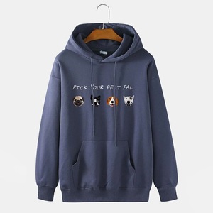 Sweats à capuche mélangés en coton de base les plus vendus pour hommes impression numérique personnalisée nouveauté vêtements d'hiver pour hommes - Product Image 2