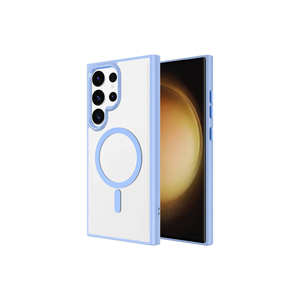 Coque en silicone chromé violet foncé Netzy Luxury compatible MagSafe pour Samsung Galaxy S24 Ultra, anti-traces de doigts - Product Image 5