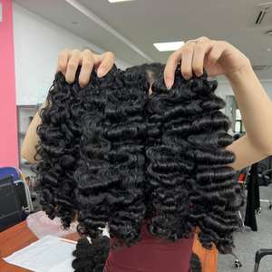 Rizado birmano de la mejor calidad en cabello de trama, cabello humano 100%, cabello crudo de un donante - Product Image 1