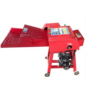 Chinese forage chopper with diesel malaysia cattle portable grass hay bale chaff cutter and grain for sale feed crusher machine