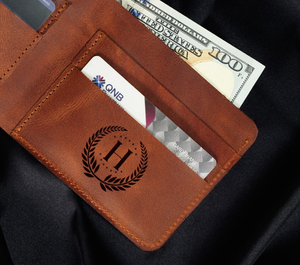 Cartera de cuero personalizada con grabado a medida, tarjetero hecho a mano en Turquía - Product Image 5