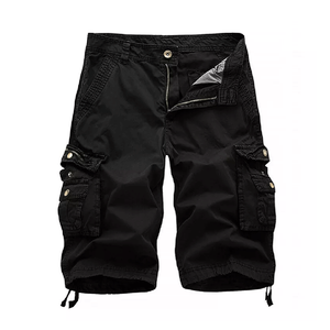 Pantalones cortos Cargo informales para hombre 3/4 de longitud larga, 6 bolsillos, verano, algodón transpirable, patrón hasta la rodilla para hombre - Product Image 3