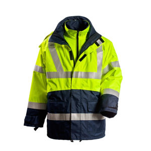 <b>Hi</b> <b>Vis</b> 4 in 1 Workwear Uniforms Reflective Fire Retardant Anti Static Safety <b>Jacket</b> Winter Workwear - Product Image 1