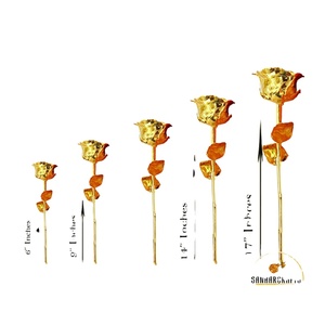 Sanaar Crafts Forever Natural 24K Gold Dipped Rose Premium <b>Gift</b> for Every Occasion Artificial Flower From Delhi - Product Image 6