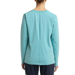 Camisetas de manga larga Vintage para mujer con estampado de logotipo personalizado ecológico multicolor, tela de lona de alta calidad, recién llegado - Product Image 2