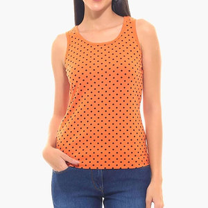 Camiseta sin mangas transpirable de marca privada para mujer, con logo frontal, de poliéster/algodón ecológico, ideal para gimnasio, la más vendida para adultos. - Product Image 1