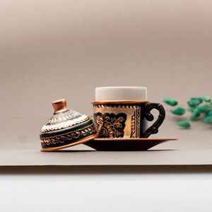 Taza de cobre ecológica, botella, taza de latón martillado Vintage, jarra/taza de café de cerveza de mula de Moscú - Product Image 6