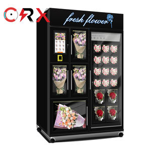 Máquina Expendedora de 12 casilleros grandes negros para flores frescas Máquina Expendedora de flores de refrigeración - Product Image 4