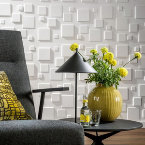 3D thân thiện với môi Hình Học trang trí 3m2 sợi tự nhiên tấm Tường 3m2 gói 3D Tường bao gồm - Product Image 2