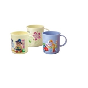 Taza de Café de Plástico PP de 300 ml, Ecológica, Estilo Clásico, Impresa con Lámina, con Asa, para Fiestas - Venta al Por Mayor - Product Image 1