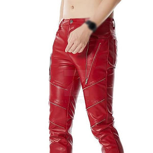 Pantalon en cuir décontracté pour homme de haute qualité, couleur unie, lavage foncé, taille mi-haute, respirant, léger, best-seller, streetwear ZEFAL - Product Image 5