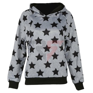 Venta caliente OEM Servicio Ropa de mujer Personalizado en blanco ODM Pullover Sublimación Estrella Impreso Sudaderas con capucha para hombres y mujeres - Product Image 1