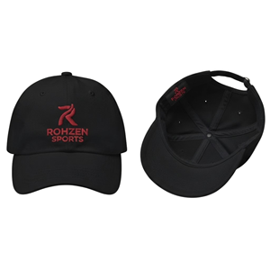 หมวกเบสบอลสีดำ Rohzen Sports แบบ 6 แผง ผ้าแคนวาส ปรับขนาดได้ เหมาะสำหรับทุกฤดูกาล ใช้ได้ทั้งชายและหญิง สไตล์ลำลอง พร้อมดีไซน์แผงด้านหน้า - Product Image 3